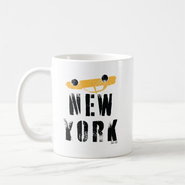 New York City roligt mugg-gåva Kaffemugg (Vänster)