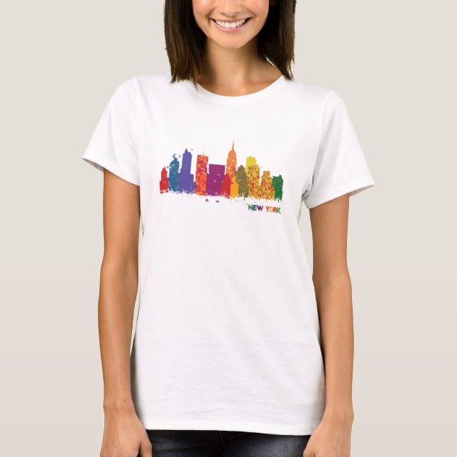 New York City roligt shirt T Shirt (Framsida)