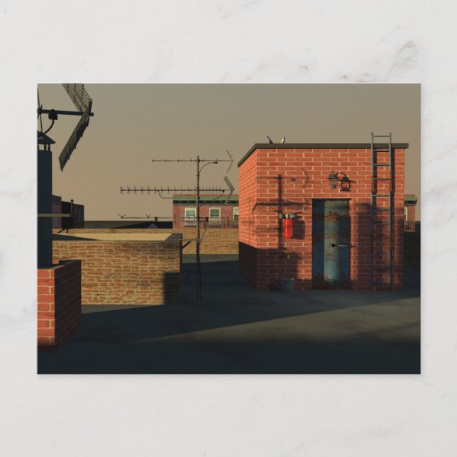 New York City roof Vykort (Framsida)