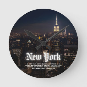 New York City Rund Klocka