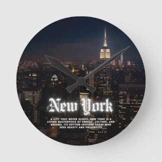 New York City Rund Klocka
