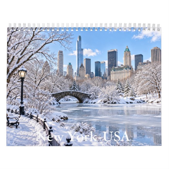 New York City Scenisk Kalender (Omslag)
