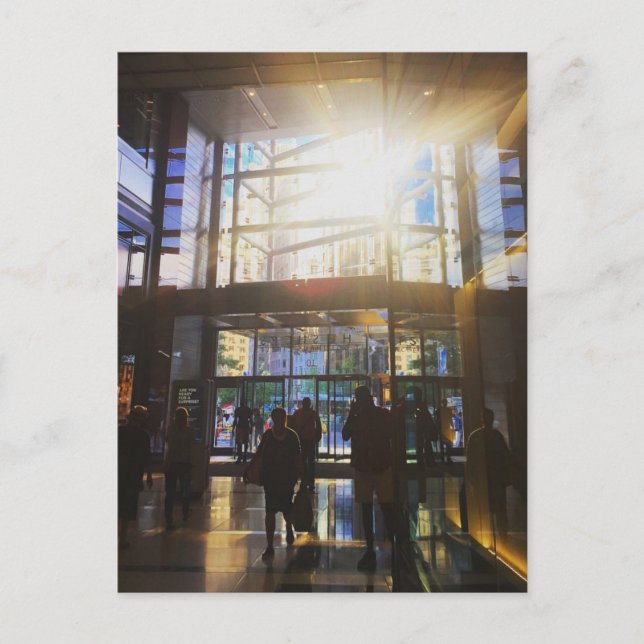 New York City Shopping NYC Sunlight Photo Postcard Vykort (Framsida)