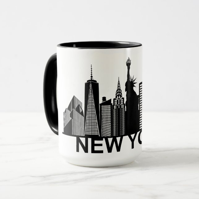 New York City silhouette Mugg (Framsida vänster)