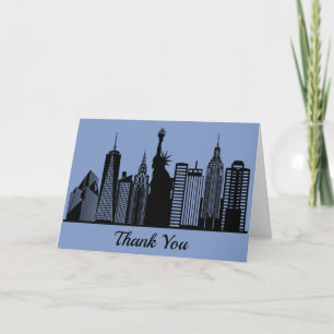 New York City silhouette Tack Kort