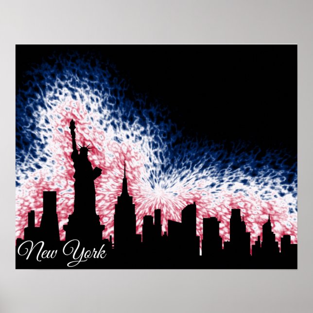 New York City Siluett Poster (Framsidan)