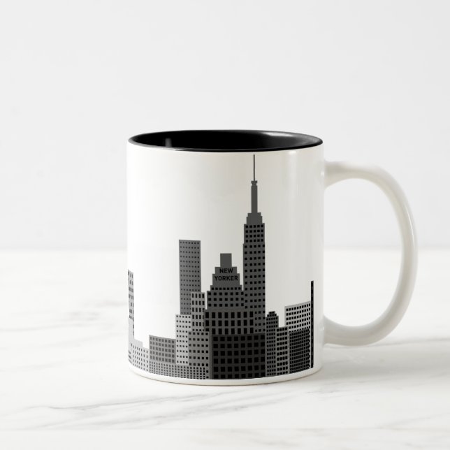 New York City Siluett Två-Tonad Mugg (Höger)