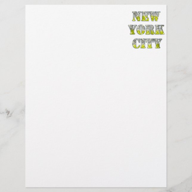 New York City Silver Guld Glitter (Framsida)