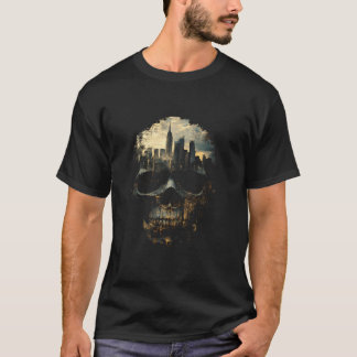 New York City Skull Graphic Design NYC Tourist Sou T Shirt