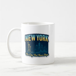 New York City Skyline Art Kaffemugg