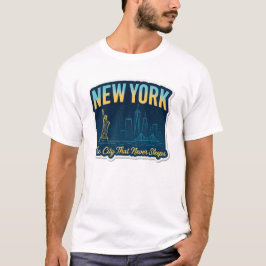 New York City Skyline Art T Shirt
