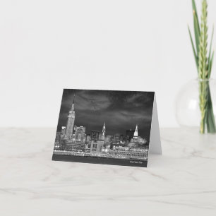 New York City Skyline Blank Card Helgkort