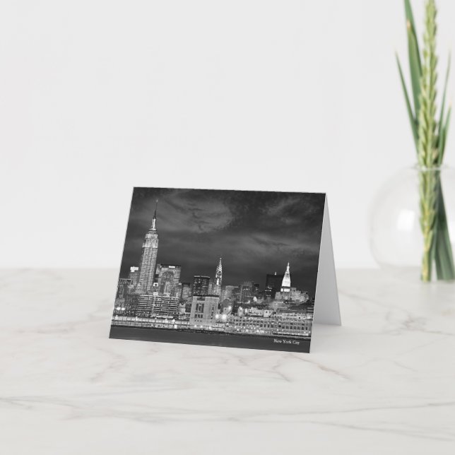 New York City Skyline Blank Card Helgkort (Framsida)