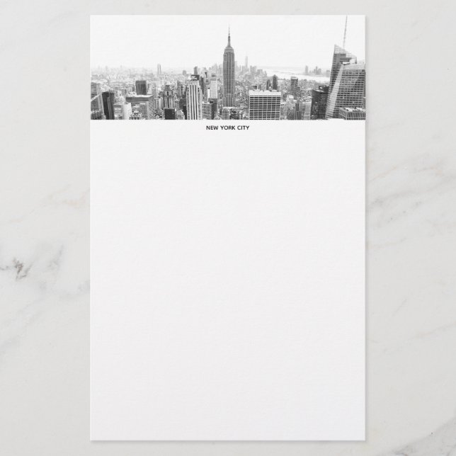 New York City Skyline Brevpapper (Framsida)