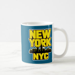 New york city skyline bronx queens manhattan state kaffemugg