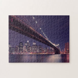 New york city skyline brooklyn bridge pussel
