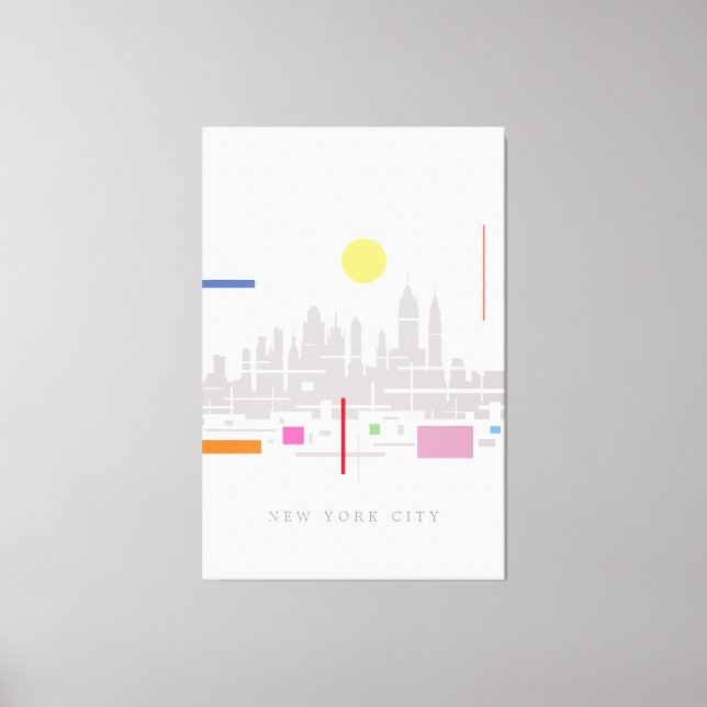 New York City Skyline Canvastryck (Framsida)
