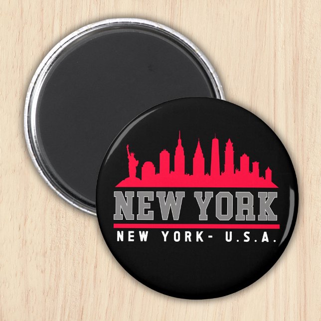 New York City Skyline City Magnet (Skapare uppladdad)