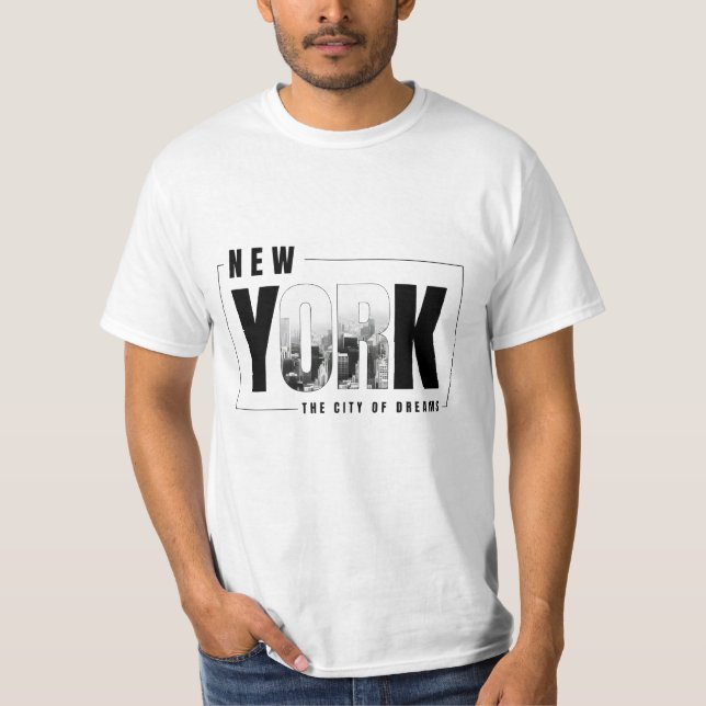 New York City Skyline ELLER T-Shirt - Urban Chic (Framsida)
