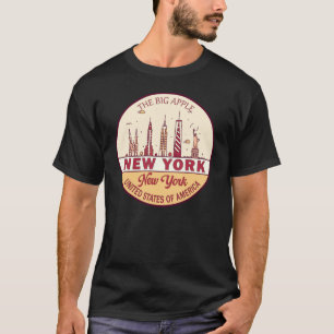 New York City Skyline Emblem T Shirt