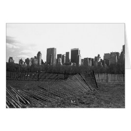 New York City Skyline från Central Park Hälsningskort