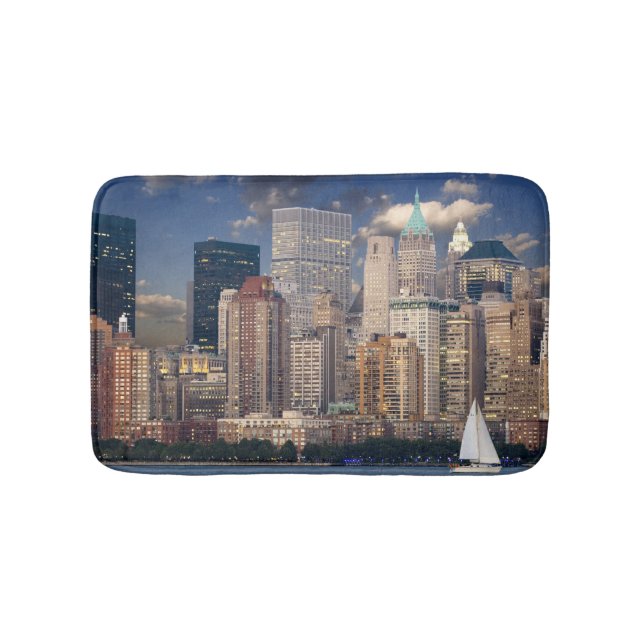 New York City Skyline från Hudson River Badrumsmatta (Framsidan)