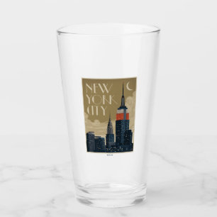 New York City Skyline Glaskopp