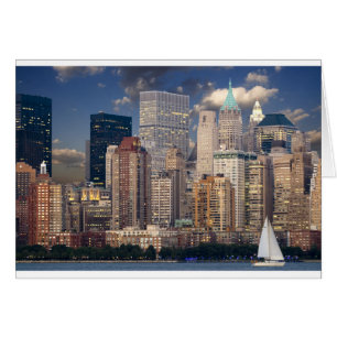 New York City Skyline Hälsningskort