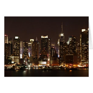 New York City Skyline Hälsningskort