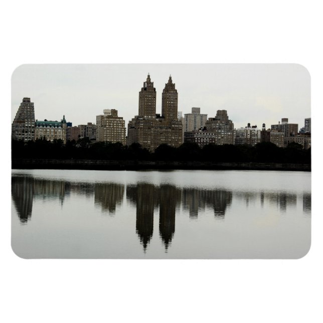 New York City Skyline i Central Park Magnet (Horisontell)