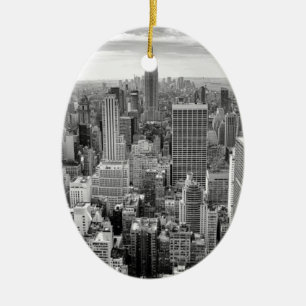 New York City Skyline Julgransprydnad Keramik