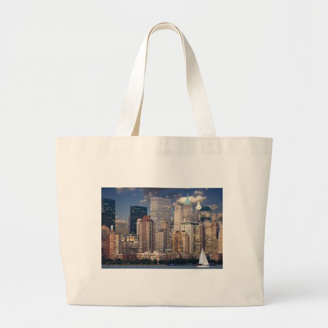 New York City Skyline Jumbo Tygkasse (Framsidan)