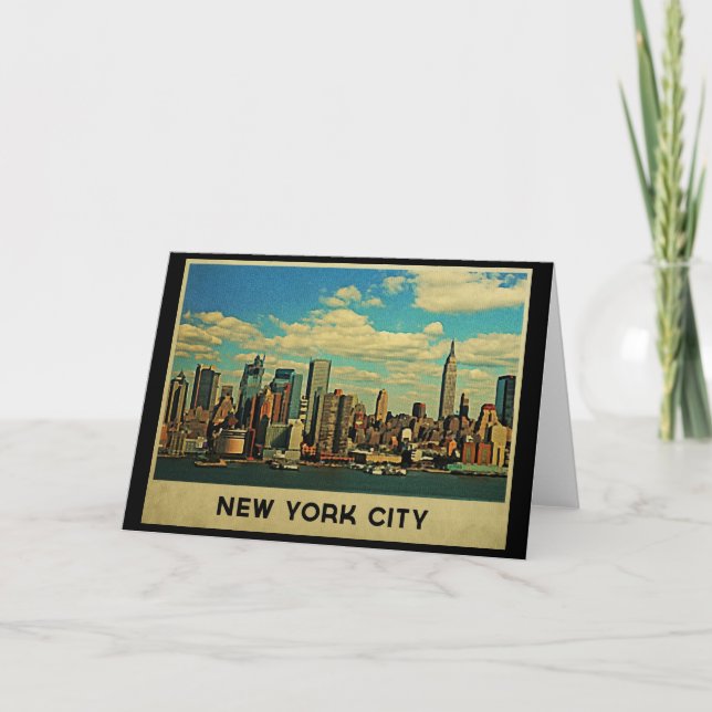 New York City Skyline Kort (Framsida)