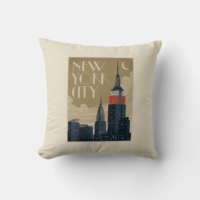New York City Skyline Kudde (Framsida)