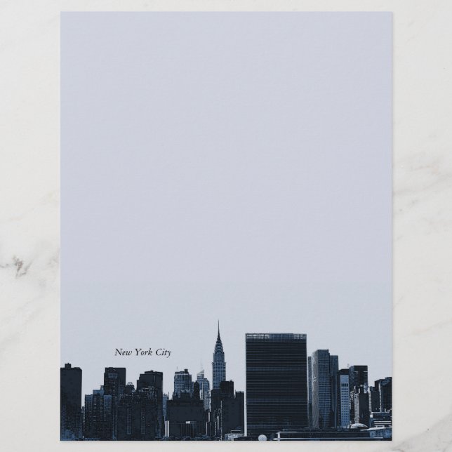 New York City Skyline Letterhead (Framsida)
