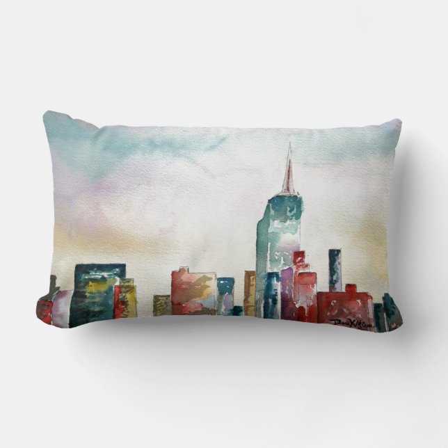 New York City Skyline Lumbarkudde (Framsida)