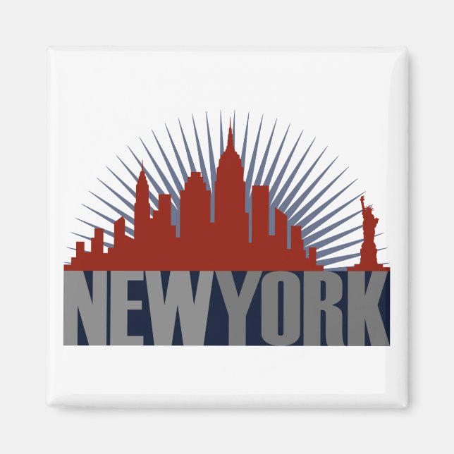 New York City Skyline Magnet (Framsidan)