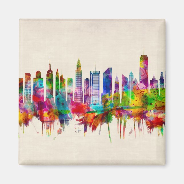 New York City Skyline Magnet (Framsidan)
