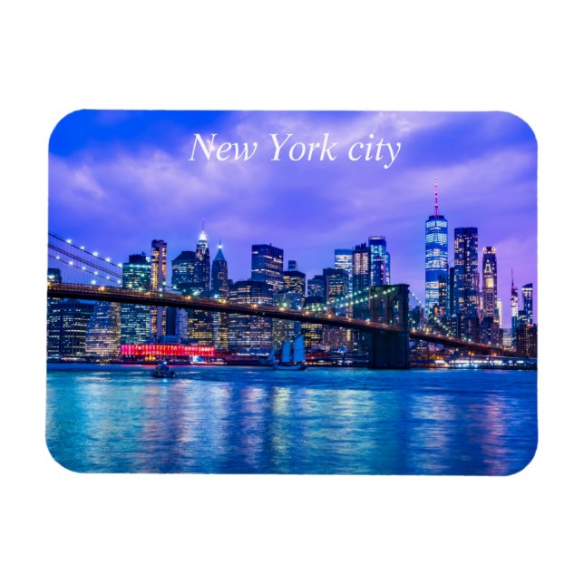 New York City Skyline Magnet (Horisontell)