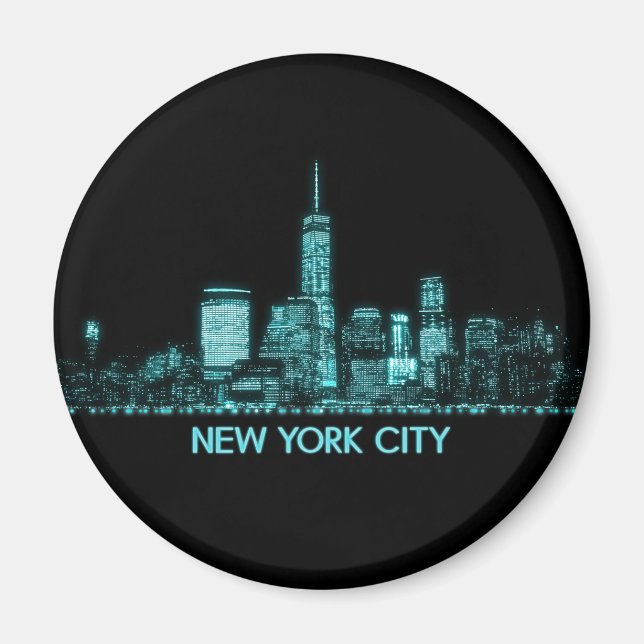 New York City Skyline Magnet (Framsidan)