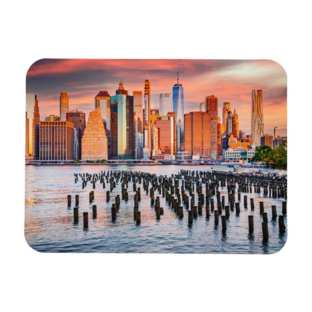 New York City Skyline Magnet (Horisontell)