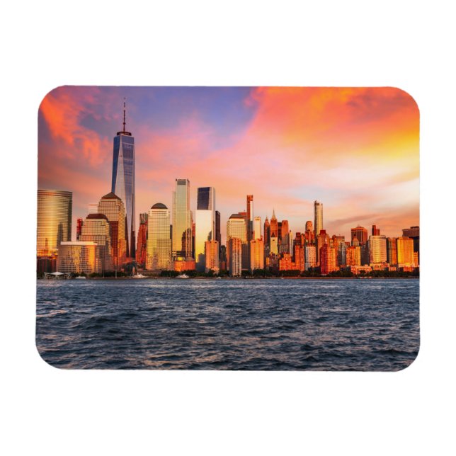New York City Skyline Magnet (Horisontell)
