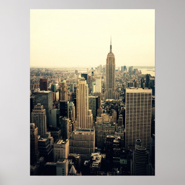 New York City Skyline Midtown, Medium Poster (Framsidan)