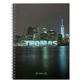 New York City Skyline | Namn Anteckningsbok