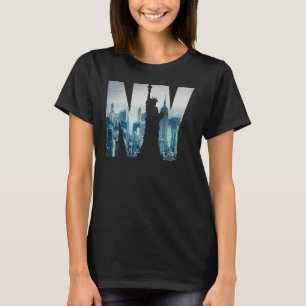 New York City Skyline New York Illustration Graphi T Shirt