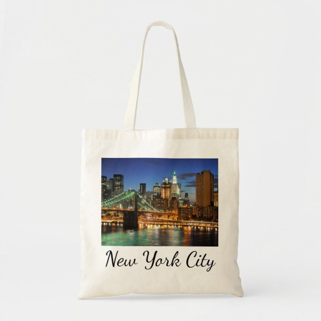 New York City Skyline, New York, USA Tygkasse (Framsidan)