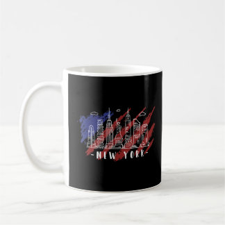 New York City Skyline New Yorkers New Yorker Ameri Kaffemugg