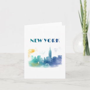 New York City Skyline NYC Travel America Liberty Kort