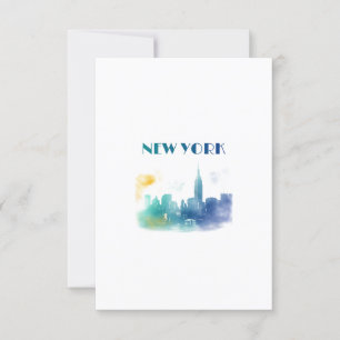 New York City Skyline NYC Travel America Liberty Kort