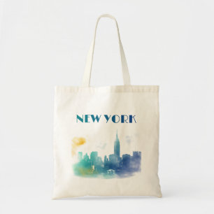 New York City Skyline NYC Travel America Liberty Tygkasse